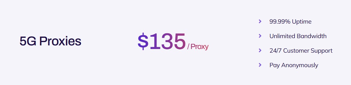 5G Proxies price